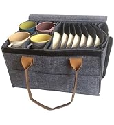China Storage Containers,Foldable Dish Storage Containers Hard Shell Felt Plate Holder Dinner Pla...