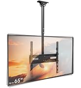 Ceiling TV Mount for 26–65-Inch TVs, Adjustable Full-Motion Bracket | Heavy Duty, Height Adjustme...