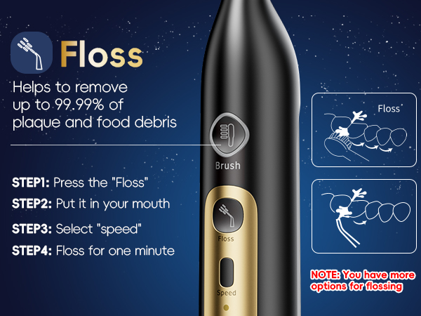 toothbrush and water flosser combo