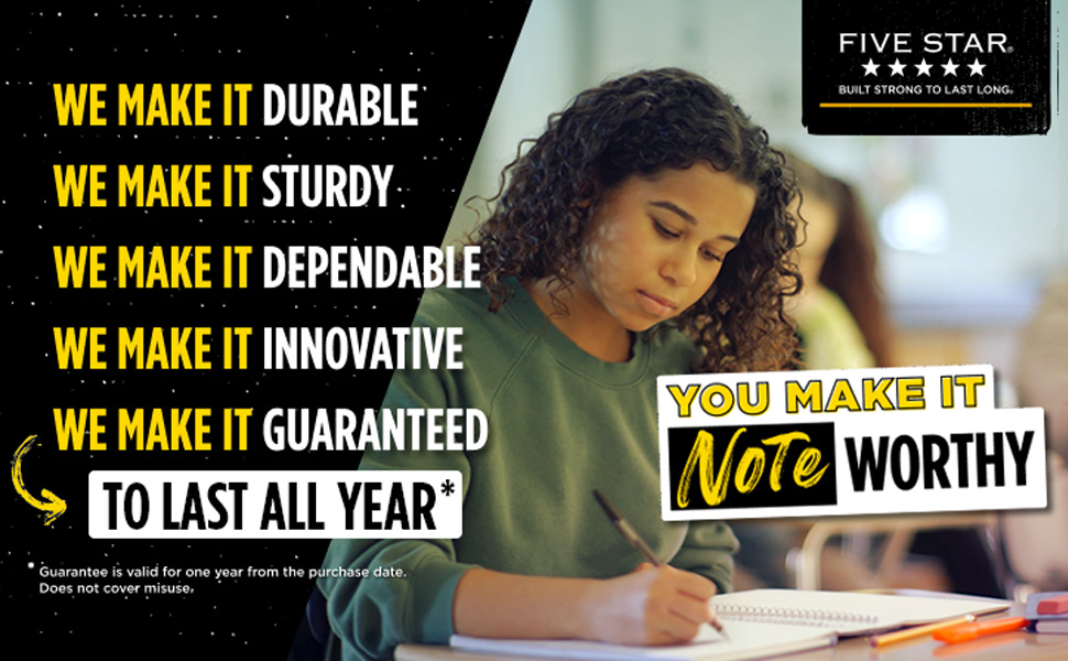 WE MAKE IT DURABLE STURY DEPENDABLE INNOVATIVE GUARANTEED TO LAST ALL YEAR