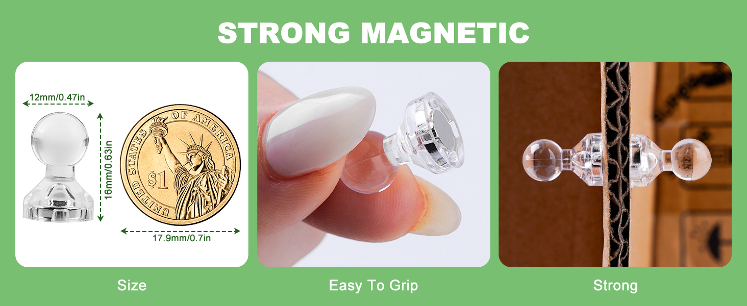 magnetic push pins