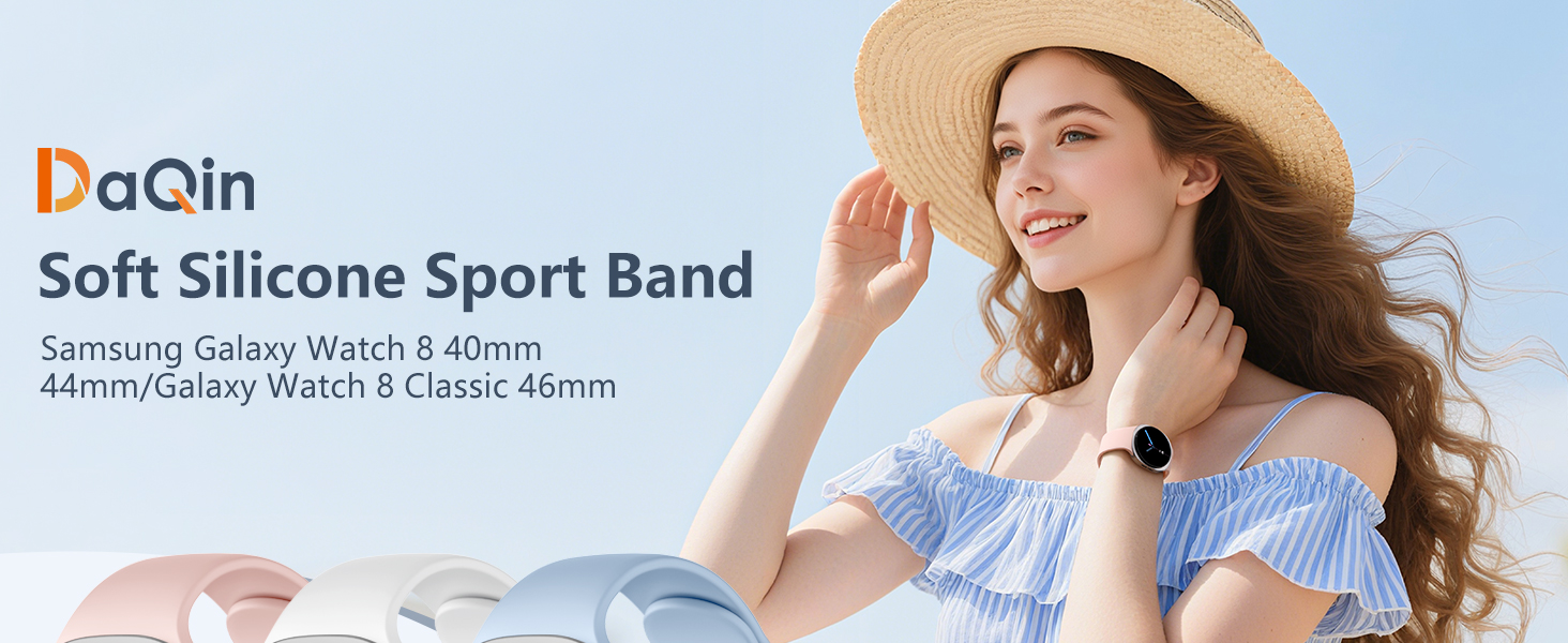 DaQin DaQin 10 Pack Silicone Bands for galaxy watch 8 band