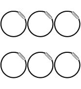 Uniclife 4 Inch Wire Keychain Cable Stainless Steel Key Ring Loop for Luggage Tags, 12 Pack/20 Pack
