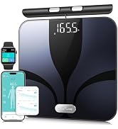 Posture Scale for Body Weight and Fat Percentage, 8 Electrodes Larger Platform Digital Scale for ...