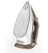 1500W Steam Iron for Clothes with 11.84oz Water Tank, 15-Second Fast Heat-Up, Ceramic Soleplate, ...