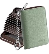Mayski Credit Card Holder, Zipper Credit Card Wallet for Women, Small Accordion Card Cases Holder...
