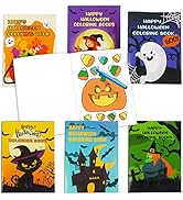 CCINEE 36pcs Halloween Coloring Books for Kids, 5" x 7" Mini Booklets Crafts for Party Favors Goo...