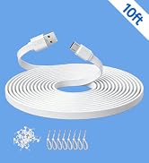 ANLINK 10ft Flat Micro USB Cable, Charging and Data Sync, 3M Micro USB Cord for WyzeCam, Wyze Cam...