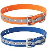 Dog Collar Strap for Most of Electronic Training Shock Collar Receivers-Adjustable Durable Waterp...