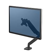 Fellowes Platinum Series Single Adjustable Monitor Arm (8043301), Black