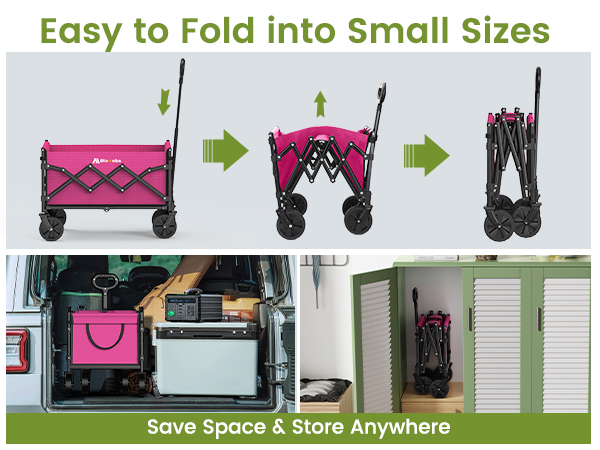 folding cart with wheels