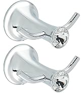 Alise Bathroom Coat Hook Double Hooks Towel/Robe Clothes Hook for Bath Kitchen Garage Wall Mount,...