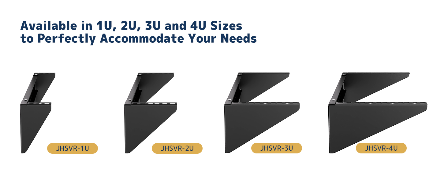 Available in 1U, 2U, 3U and 4U Sizes to Perfectly Accommodate Your Needs
