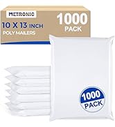 Metronic Poly Mailers 10X13 1000 Pack, Bulk Shipping Bags Heavy Duty Self Seal Waterproof Tear We...