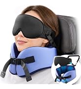 YFONG Travel Pillow for Women Airplane, Patented 360° Ergonomic Sleeper Hold Head Support System ...