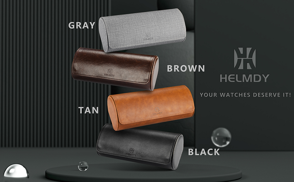 HELMDY Watch Roll Travel Case