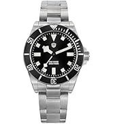 watchdives WD1969/ WD1969B Pro Dive Watches VH31 Sweep Second Quartz Watch 38mm Sapphire Crystal ...