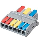 GKEEMARS 8Pcs Lever Wire Connectors, Quick Wire Splice Conductors Cable Clamp Terminal Blocks (3 ...
