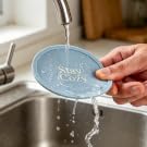 Easy to clean silicone coasters morandi blue
