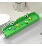 MMIOFANT Splash Guard for Bath Tub-Bathtub Caddy Tray with Play Shelf-Bathtub Shelf Over Tub for ...