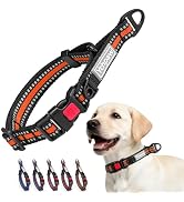 Martingale Collar for Dogs Reflective Collar with Quick Release Buckle, Adjustable Nylon Collars ...