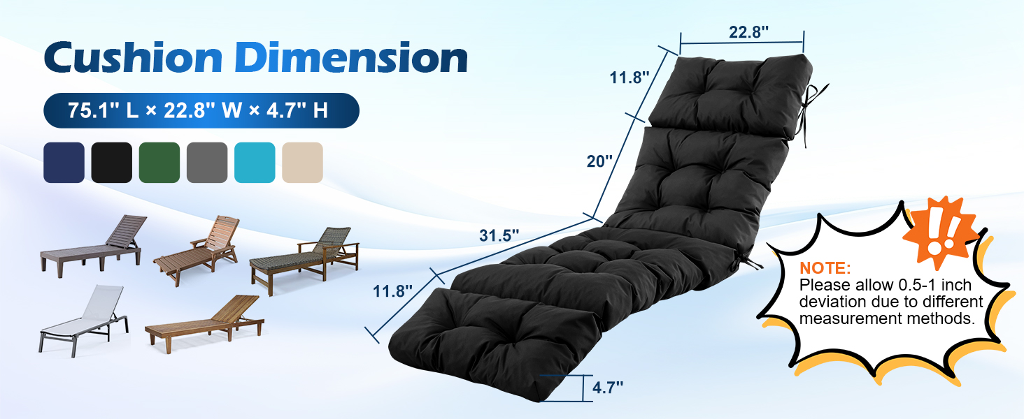 sunbrella chaise lounge cushions
