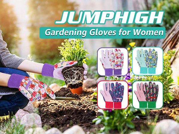 JUMPHIGH Gardening Gloves for Women