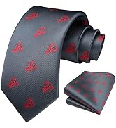 HISDERN Ties for Men Fun Animal Tie Handkerchief Business Classic Designer Mens Ties Novelty Neck...