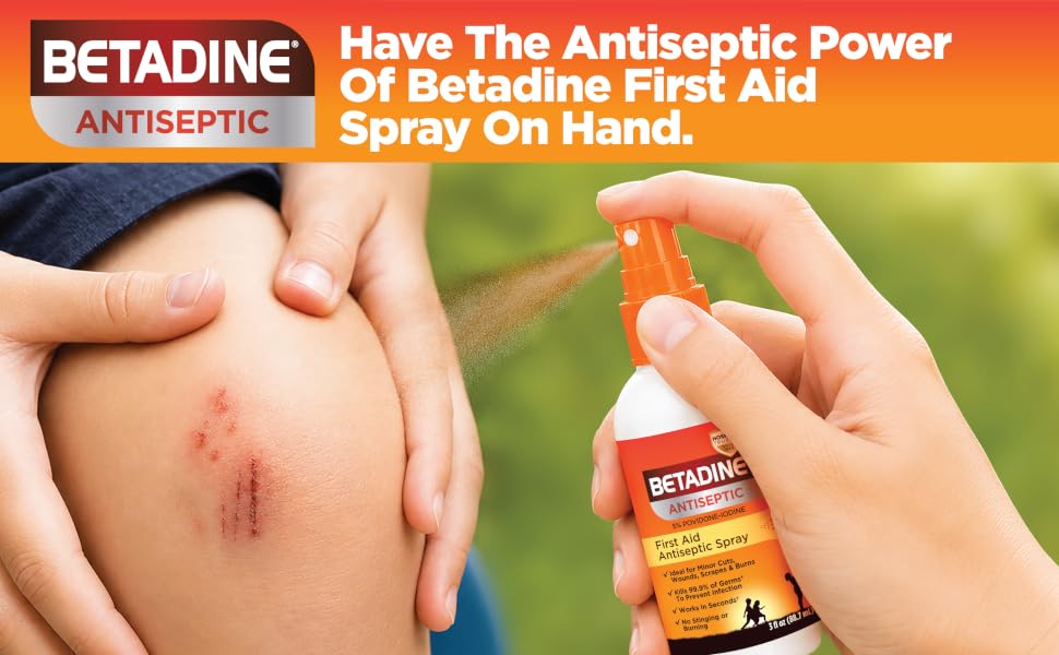 Betadine First Aid Spray Header
