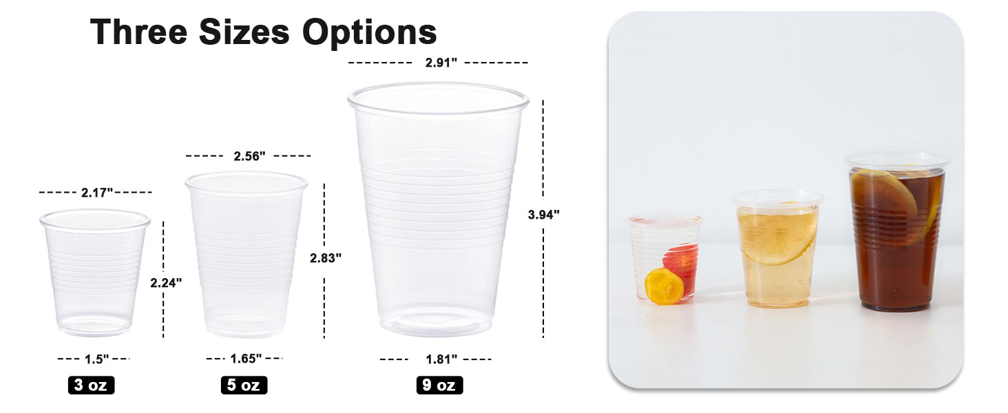 PP Clear Plastic Cups