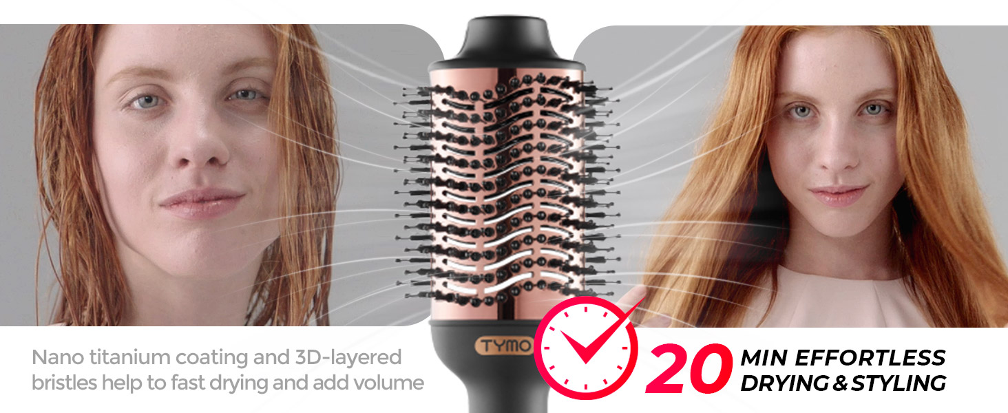 titanium blow dryer brush