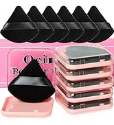 Ocim 6Pcs Triangle Powder Puffs for Face Powder,Soft Velour Makeup Setting Powder Puff with Case,...