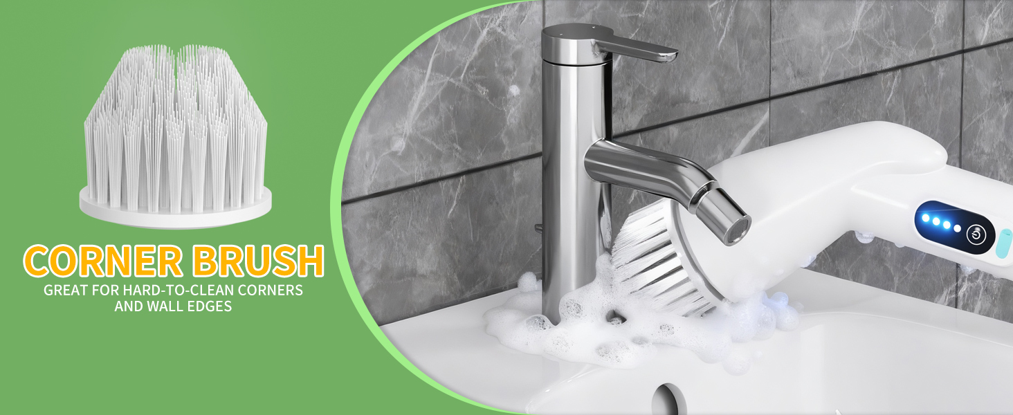 shower brush for cleaning shower scrubber with long handle bathroom cleaning brush