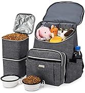 BAGLHER Travel Dog Backpack - Detachable Travel Dog Food Container for Pet Supplies Dog Gear Back...