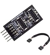 chenyang USB 2.0 9Pin/10Pin 1 to 2 USB 3.1 Type E Female Front Panel Socket Mainboard Header Exte...