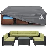STARTWO 2 Years Lifespan Patio Furniture Covers Waterproof, Anti-UV Tear-Resistant 500D Heavy Dut...