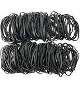 Tactical Rubber Bands Size #33 (3 1/2'' x 1/8''), 200 Pcs Black Thick Heavy Duty Rubber Bands for...