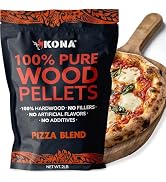 Kona Wood Pellets Pizza Blend, Intended for Ooni & Big Horn Pellet Pizza Ovens, 2lb Resealable Bag