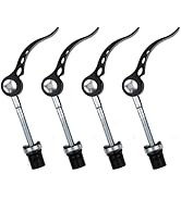 Bntyok 4pcs M6x65 Black Bike Seat Clamp Seat Post Quick Release Saddle Parts for Folding Bicycle ...