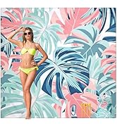 HIHOHO Beach Blanket Waterproof Sandproof Beach Mat for 1-8 Adults Quick Drying Durable Outdoor P...