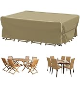 Velway Patio Furniture Set Cover - Heavy Duty 420D Waterproof Weatherproof Sofa Couch Set Covers ...