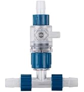 MiOYOOW Aquarium Hose Valve, 3-Way Aquarium Filter Connector Fish Tank Hose Adapter with Quick Re...