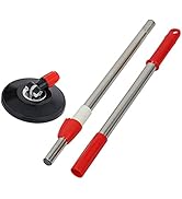 Midremer Spin Mop Pole Handle Replacement, Home Floor 360 Degrees Rotating Telescopic Replacement...