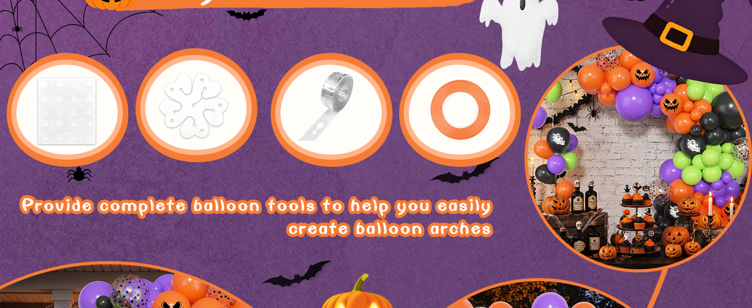 halloween balloon garland