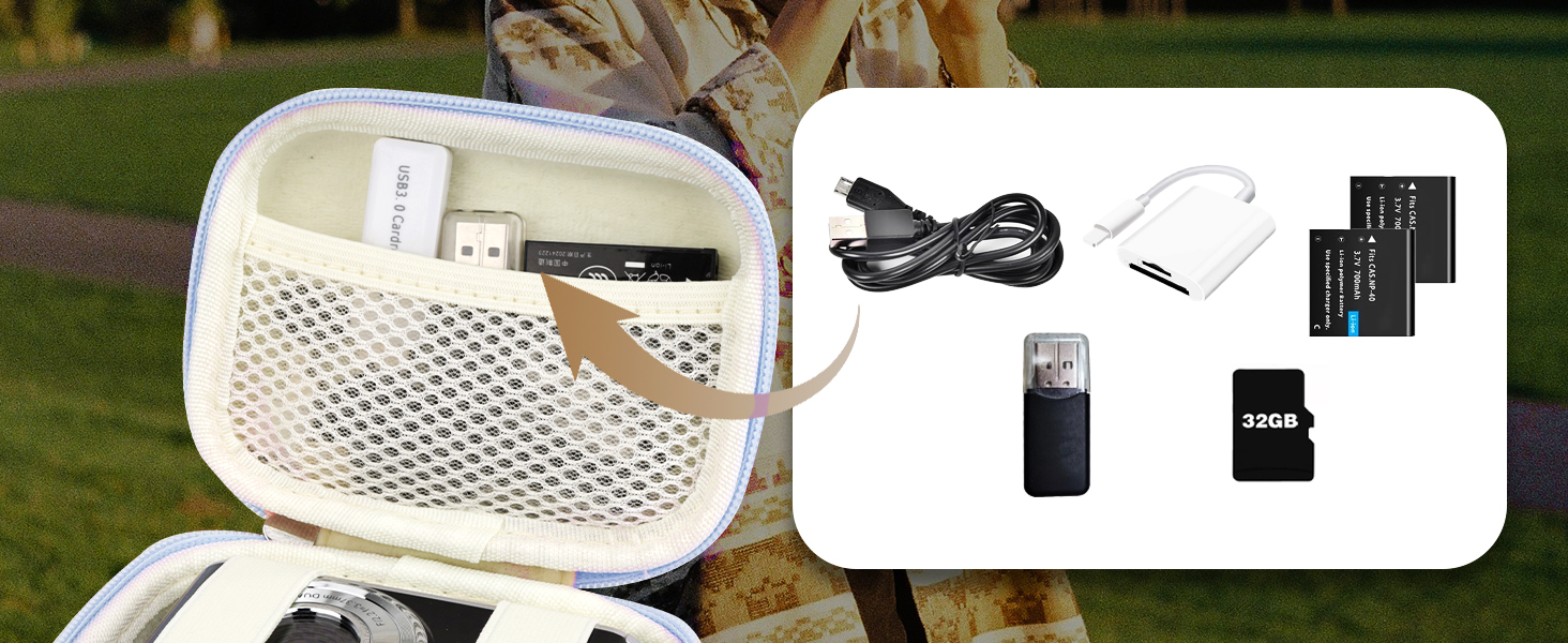 Veki Digital Camera Case Compatible With KODAK PIXPRO FZ45 FZ55/ for Canon G7X Mark II/ for CAMKORY