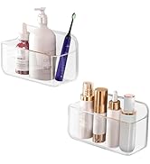 CGBE 2 Packs Cabinet Door Organizer, Acrylic Adhesive Shelf Wall Mounted Storage, Self Adhesive S...