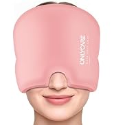 ONLYCARE Migraine Relief Cap, Upgraded Headache Relief Cap with Odorless Reusable Gel Head Wrap, ...