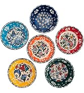 BCS Ceramic Pinch Bowls Set of 6, Small Bowls for Dipping - Cooking Prep & Charcuterie Board Bowl...