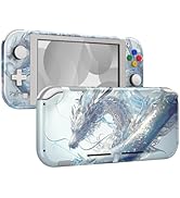 eXtremeRate DIY Replacement Shell for Nintendo Switch Lite, Crystal Dragon NSL Handheld Controlle...