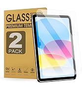 ZenRich [2Pack Screen Protector for iPad 10th Generation 10.9'' 2022 A2696/A2757/A2777 Tempered G...